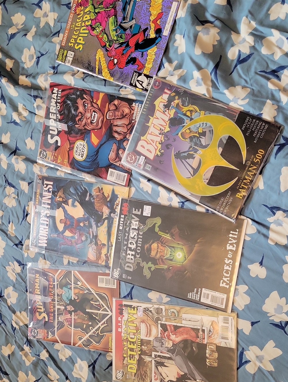 DC And Marvel Comics Superman, Spiderman And Batman